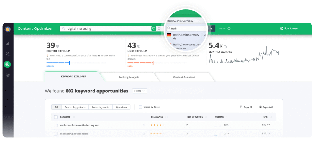 CognitiveSEO AI App content-optimization-tool